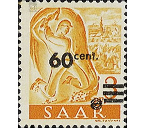 Definitive stamp series Saar - Germany / Saarland 1947 - 60 céntimo