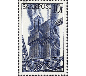 Definitive stamp series Saar  - Germany / Saarland 1948 - 10 franc