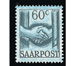 Definitive stamp series Saar  - Germany / Saarland 1948 - 60 Pfennig