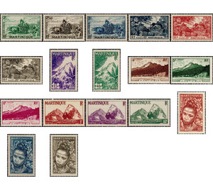 Definitives 1947 - Local Motives - Caribbean / Martinique 1947 Set