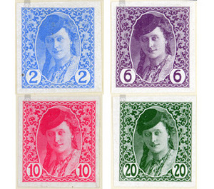 Depiction of women  - Austria / k.u.k. monarchy / Bosnia Herzegovina 1913 Set