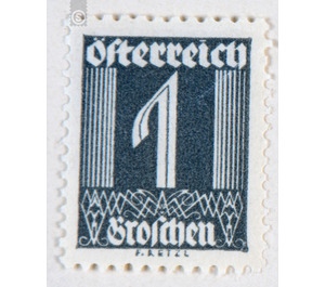 digits  - Austria / I. Republic of Austria 1925 - 1 Groschen