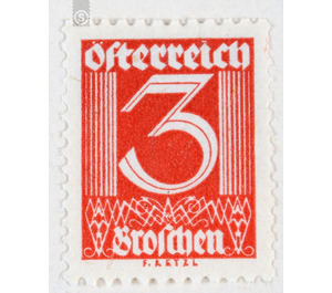 digits  - Austria / I. Republic of Austria 1925 - 3 Groschen