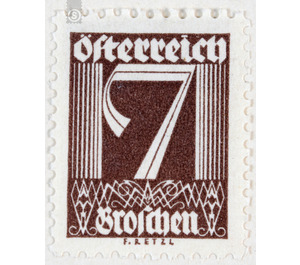 digits  - Austria / I. Republic of Austria 1925 - 7 Groschen