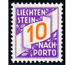 digits  - Liechtenstein 1928 - 10 Rappen