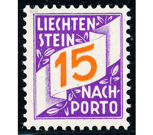 digits  - Liechtenstein 1928 - 15 Rappen