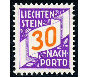 digits  - Liechtenstein 1928 - 30 Rappen