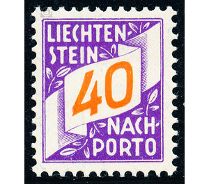 digits  - Liechtenstein 1928 - 40 Rappen