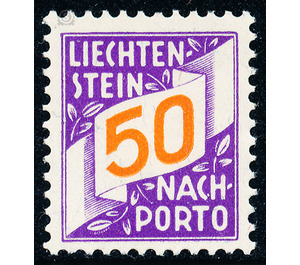 digits  - Liechtenstein 1928 - 50 Rappen