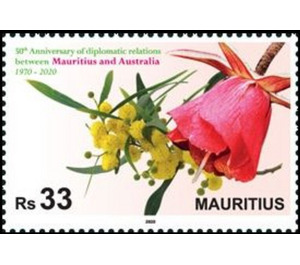 Diplomatic Relations with Australia, Fiftieth Anniversary - East Africa / Mauritius 2020
