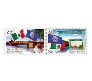 Diplomatic Relations with Mexico, 35th Anniversary - Central America / Belize 2017 Set