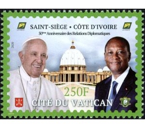 Diplomatic Relations with Vatican City, Fiftieth Anniversary - West Africa / Ivory Coast 2020