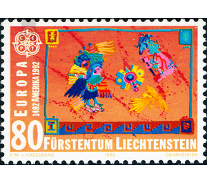 Discovery of America  - Liechtenstein 1992 - 80 Rappen