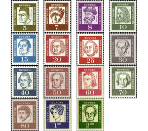 Distinguished Germans - Germany / Berlin 1961 Set