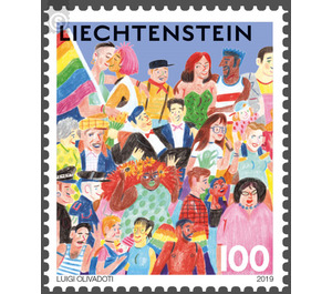 Diversity – Joint Issue with Switzerland - Throng  - Liechtenstein 2019 - 100 Rappen