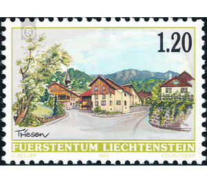 Dorfansichten  - Liechtenstein 1999 - 120 Rappen