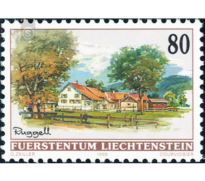 Dorfansichten  - Liechtenstein 1999 - 80 Rappen