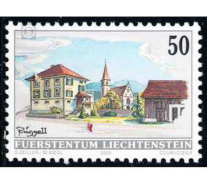 Dorfansichten  - Liechtenstein 2000 - 50 Rappen