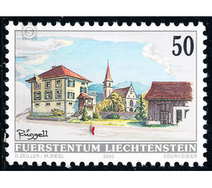 Dorfansichten  - Liechtenstein 2000 - 50 Rappen