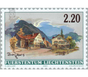 Dorfansichten  - Liechtenstein 2001 - 220 Rappen