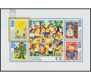 Drawings of Young Pioneers  - Germany / German Democratic Republic 1974 - 20 Pfennig