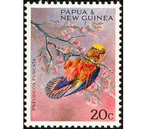 Dusky Lory (Pseudeos fuscata) - Melanesia / Papua and New Guinea / Papua New Guinea 1967 - 20