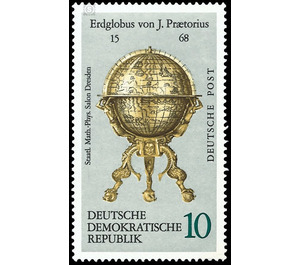 Earth and sky globes  - Germany / German Democratic Republic 1972 - 10 Pfennig