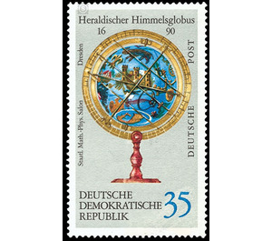 Earth and sky globes  - Germany / German Democratic Republic 1972 - 35 Pfennig