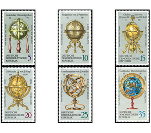 Earth and sky globes  - Germany / German Democratic Republic 1972 Set