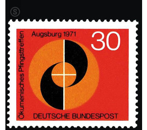 Ecumenical Whitsun Meeting, Augsburg 1971  - Germany / Federal Republic of Germany 1971 - 30 Pfennig