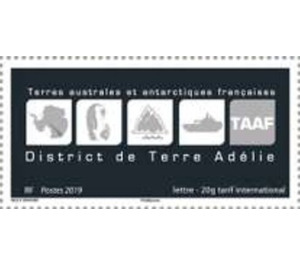 Emblem of Adelie District - French Australian and Antarctic Territories 2019
