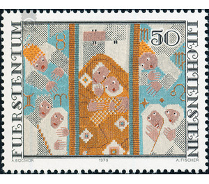 embroidery  - Liechtenstein 1979 - 50 Rappen