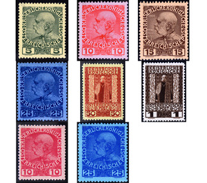 Emperor Franz Joseph - governmental anniversary  - Austria / k.u.k. monarchy / Austrian Post on Crete 1908 Set