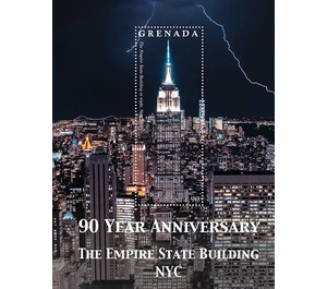 Empire State Building, New York, 90th Anniversary - Caribbean / Grenada 2021