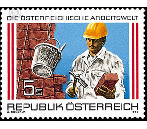 employee  - Austria / II. Republic of Austria 1989 - 5 Shilling