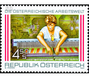 employee  - Austria / II. Republic of Austria 1991 - 4.50 Shilling