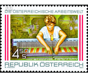 employee  - Austria / II. Republic of Austria 1991 - 4.50 Shilling