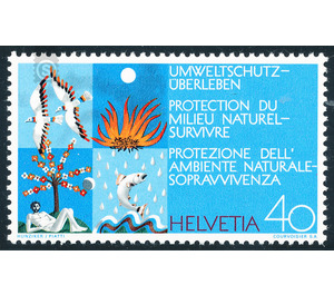 Environmental protection and survival  - Switzerland 1972 - 40 Rappen