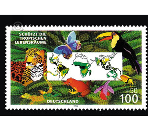 Environmental Protection - Protects tropical habitats  - Germany / Federal Republic of Germany 1996 - 100 Pfennig