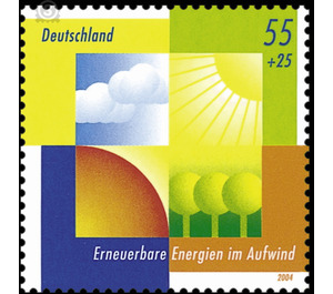 environmental Protection: Renewable energies on the rise  - Germany / Federal Republic of Germany 2004 - 55 Euro Cent