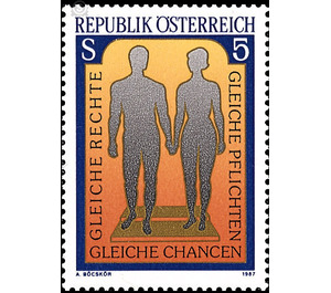 Equal treatment of men and women  - Austria / II. Republic of Austria 1987 - 5 Shilling