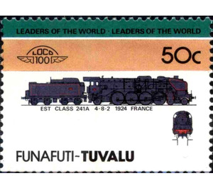 EST Class 241A 4-8-2 1924 France - Polynesia / Tuvalu, Funafuti 1985