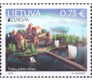 Europa 2018 : Trakai Castle Bridge - Lithuania 2018 - 0.75