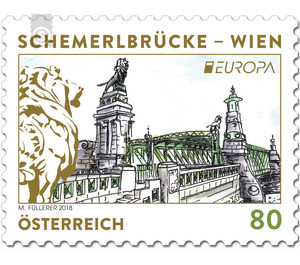 Europa 2018 – Vienna’s Schemerl Bridge  - Austria / II. Republic of Austria 2018 - 80 Euro Cent