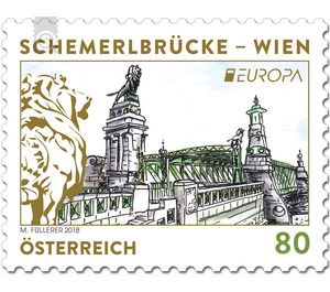 Europa 2018 – Vienna’s Schemerl Bridge  - Austria / II. Republic of Austria 2018 - 80 Euro Cent