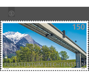 Europa – Bridges - Balzers Footbridge  - Liechtenstein 2018 - 150 Rappen