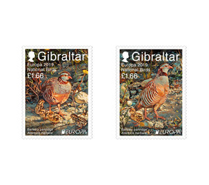 Europa (C.E.P.T.) 2019 - National Birds - Gibraltar 2019 Set