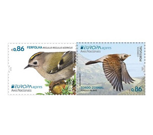 Europa (C.E.P.T.) 2019 - National Birds - Portugal / Azores 2019 Set