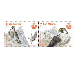 Europa (C.E.P.T.) 2019 - National Birds - San Marino 2019 Set