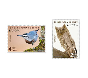 Europa (C.E.P.T.) 2019 - National Birds - Turkey 2019 Set